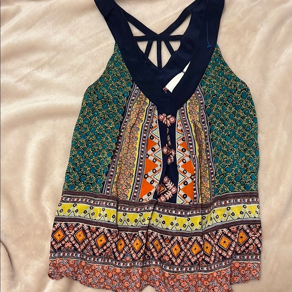 Maeve Tops - Anthropologie-Maeve Colorful Sleeveless Tank Top